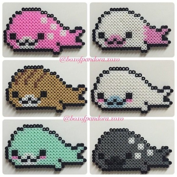 Милые фигурки из термомозаики