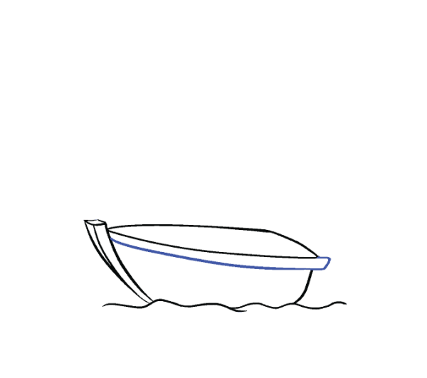 Нарисовать лодку