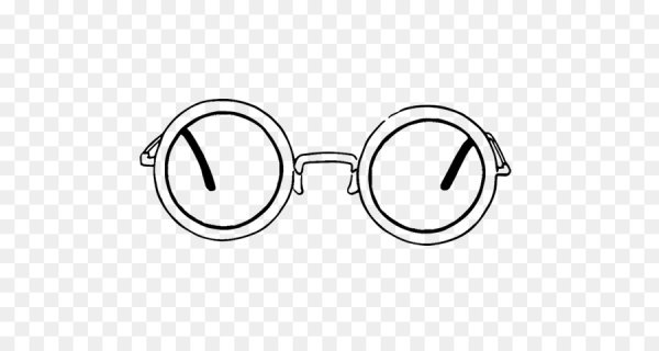 Круглые очки карандашом
