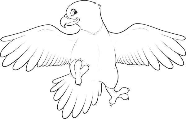 Орел для раскрашивания