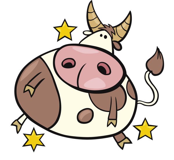 Телец Зодиак мультяшный