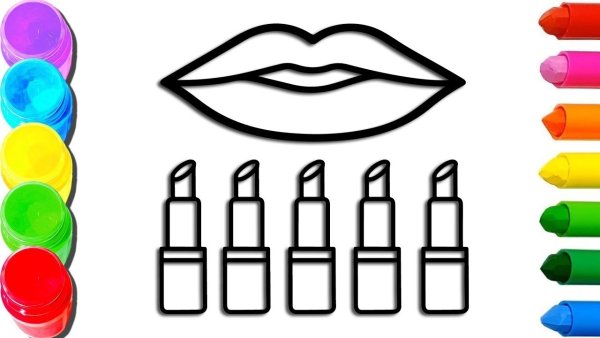 Как нарисовать помаду