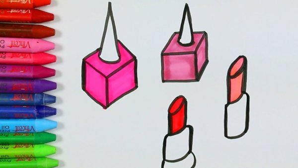 Как нарисовать красивую помаду