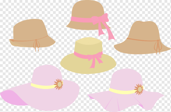 Дамская шляпка вектор