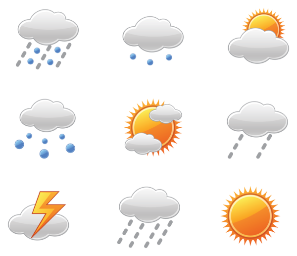 Погодные значки