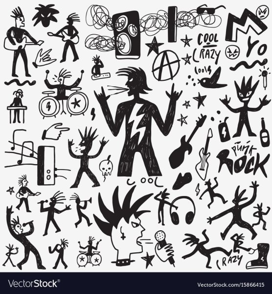 Маленькие рисуночки в стиле панк