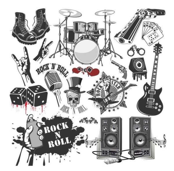 Стикеры связанные с роком