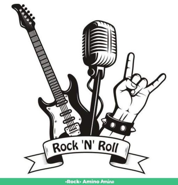 Наклейки рок н ролл