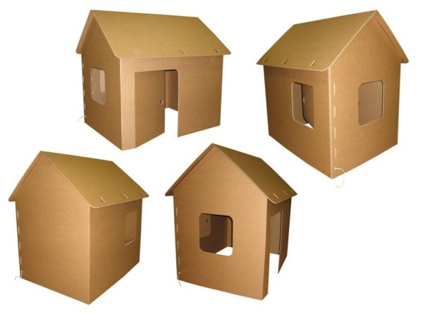 Коробка картонная нарисованная