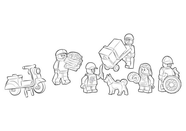 LEGO раскраска