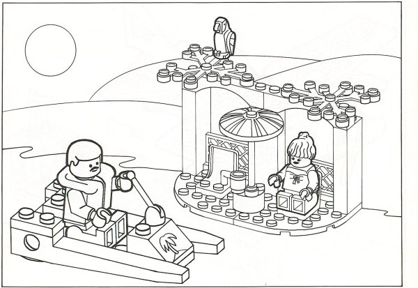 Раскраска лего человечки