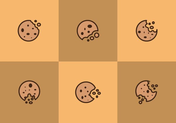 Мультяшные печеньки фон