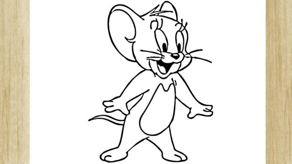 Джерри рисунок карандашом