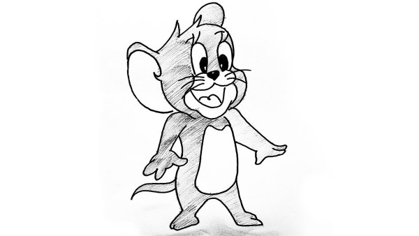 Карандашный мышонок Джерри