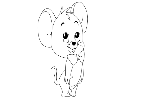 Нарисовать мышонка Джерри