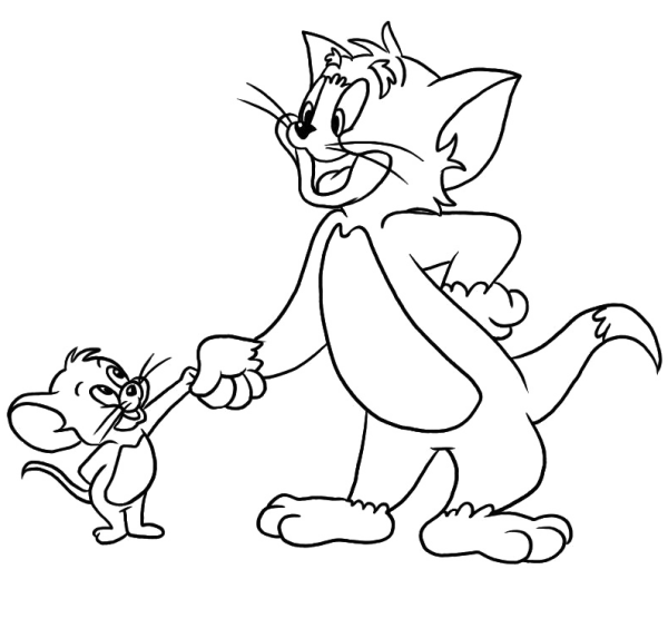 Том и Джерри. Раскраска