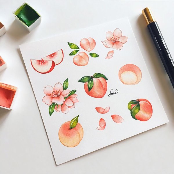 Идеи для рисунков акварелью