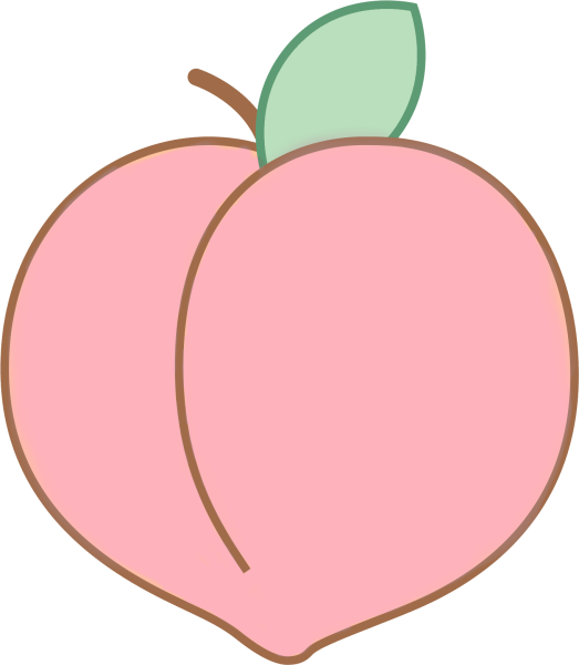 Персик мультяшный