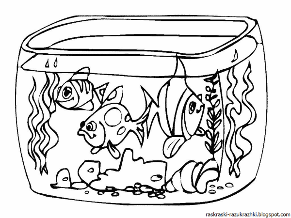 Рисование аквариум