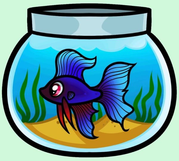 Рисование аквариум