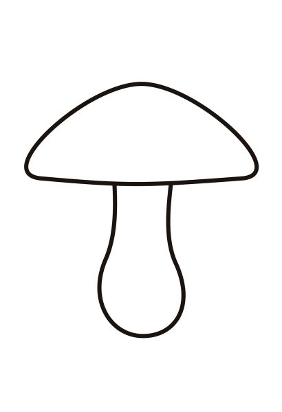 Грибы раскраска для детей