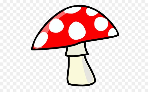 Трафарет мухомора для вырезания