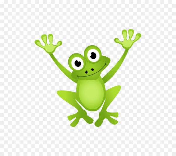 Лягушка мультяшная