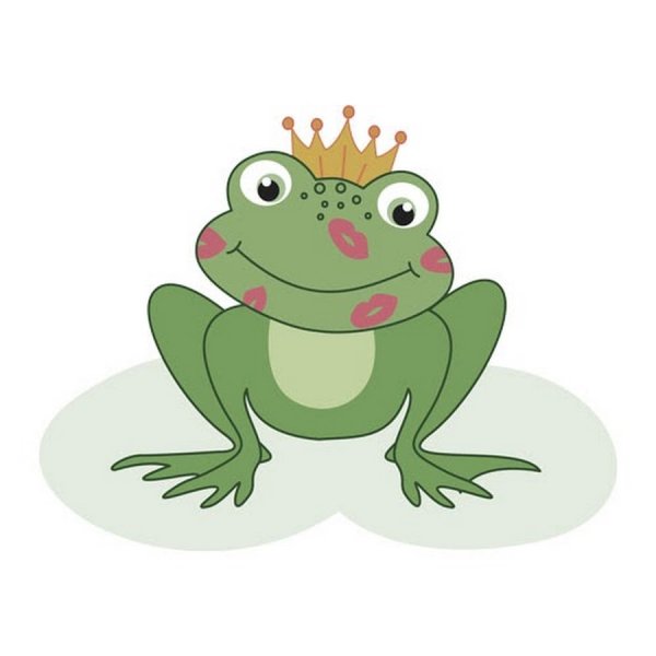 Голубая лягушка мультяшный