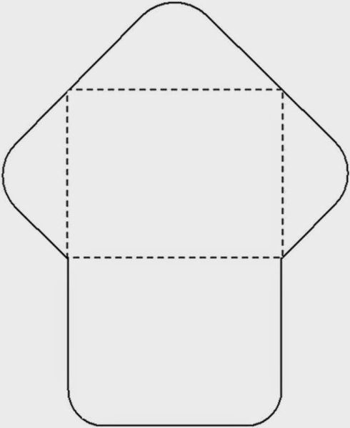 Трафарет конверта