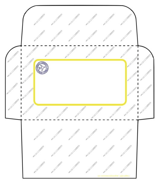 Макет конверта