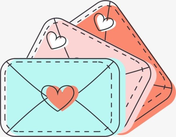 Конверт с сердечком