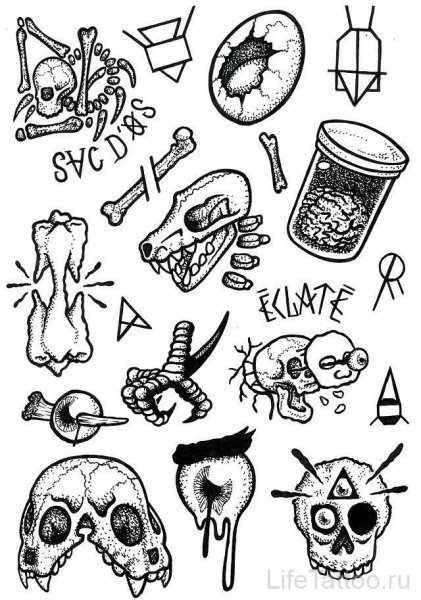 Маленькая тату эскиз