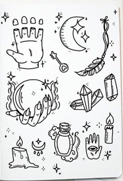 Маленькие тату эскизы партаки