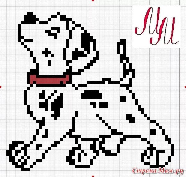 Схема рисунка для вышивания