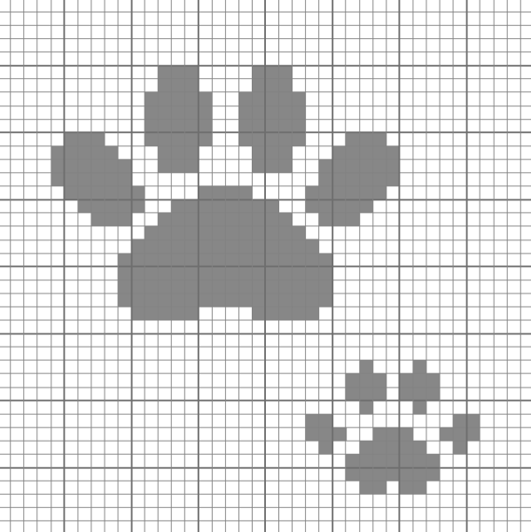 Жаккард кошачьи лапки