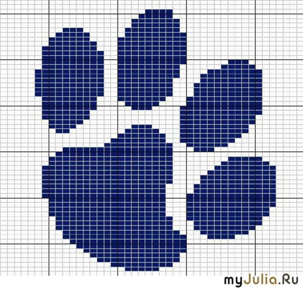 Жаккард кошачьи лапки