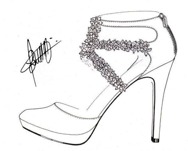 Туфли карандашом