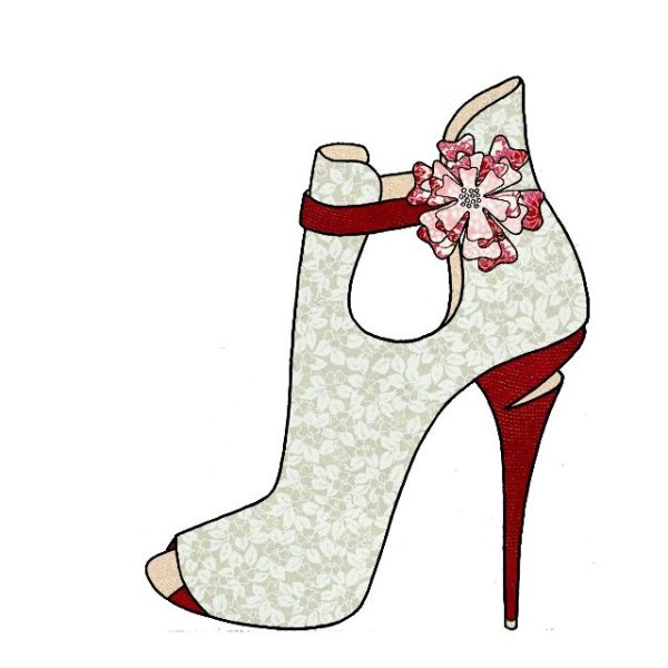 Туфли раскраска для детей