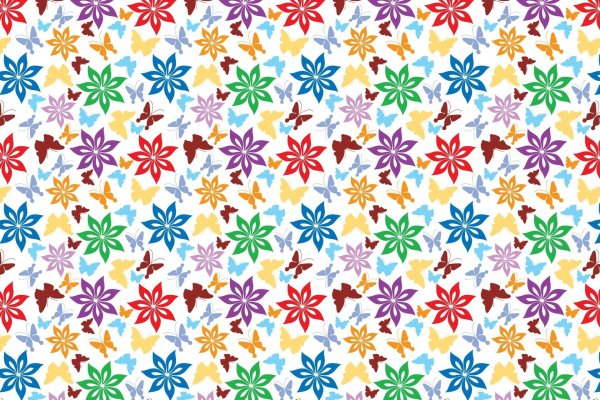 Мелкие разноцветные цветочки