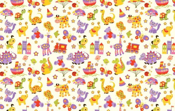 Бесшовные фоны - детские