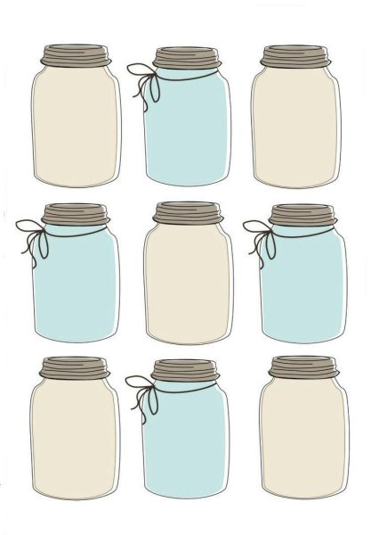 Стикеры баночки