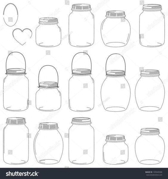 Баночки для печати шаблон