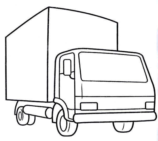 Раскраска грузовик