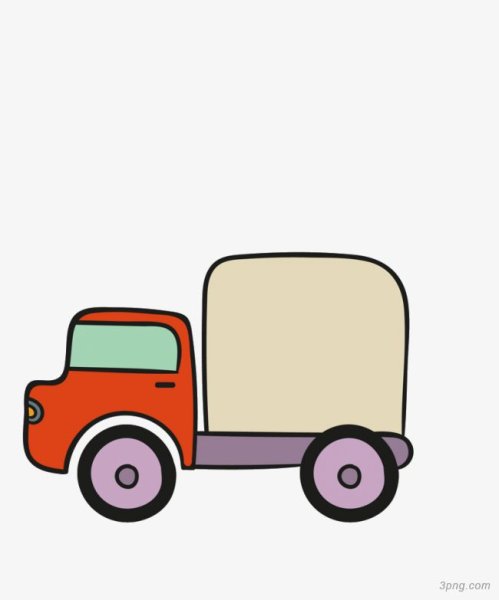 Нарисованный маленький Грузовичок