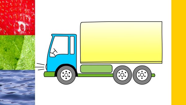 Грузовик для малышей простая