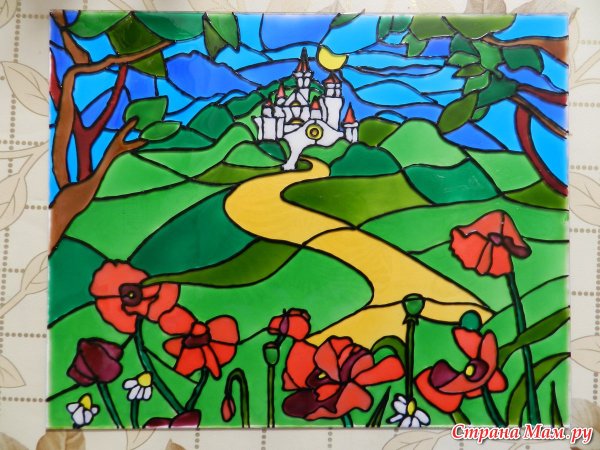 Рисование в технике витраж