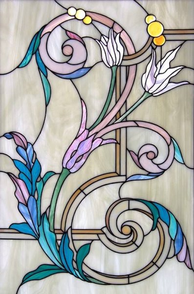 Витраж растительный