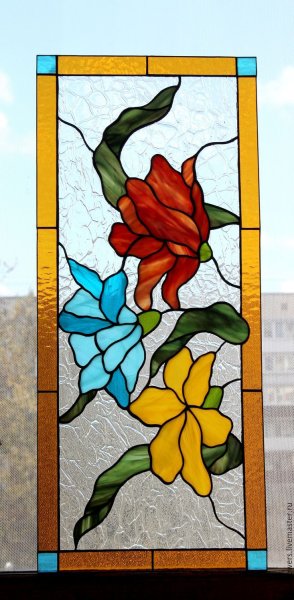 Витраж Тиффани паяный витраж