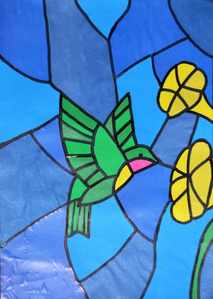 Витражное рисование для детей дошкольного возраста