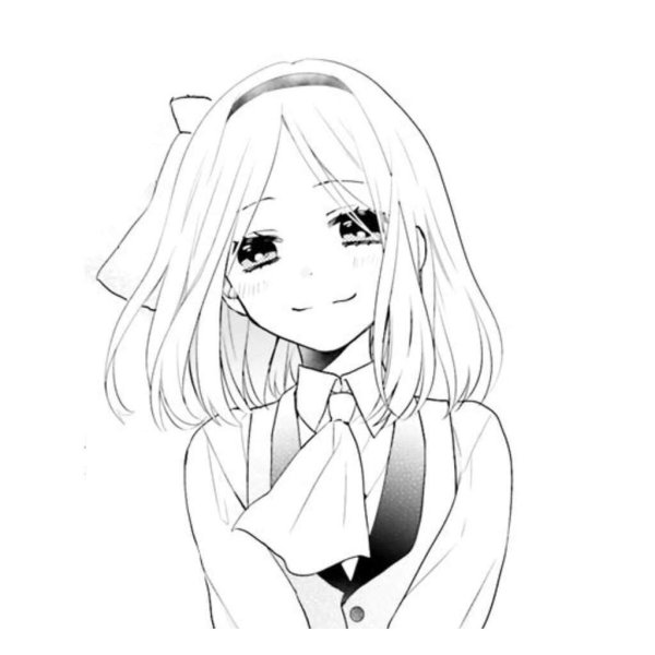 Аниме девушки черно белые